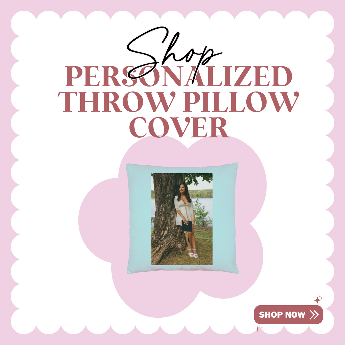 Personalized Throw Pillow Cover