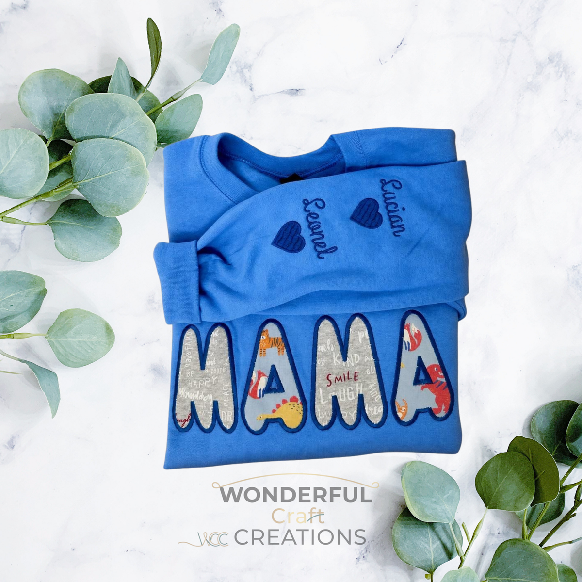 Crew Neck Sweat Shirt Personalized