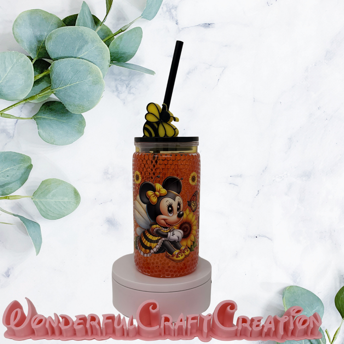 Bee Hive Snow globe Cup 16oz