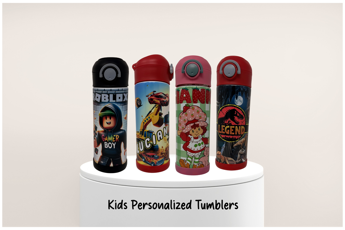 Kids Personalized 12 oz Personalized stainless steel tumblers
